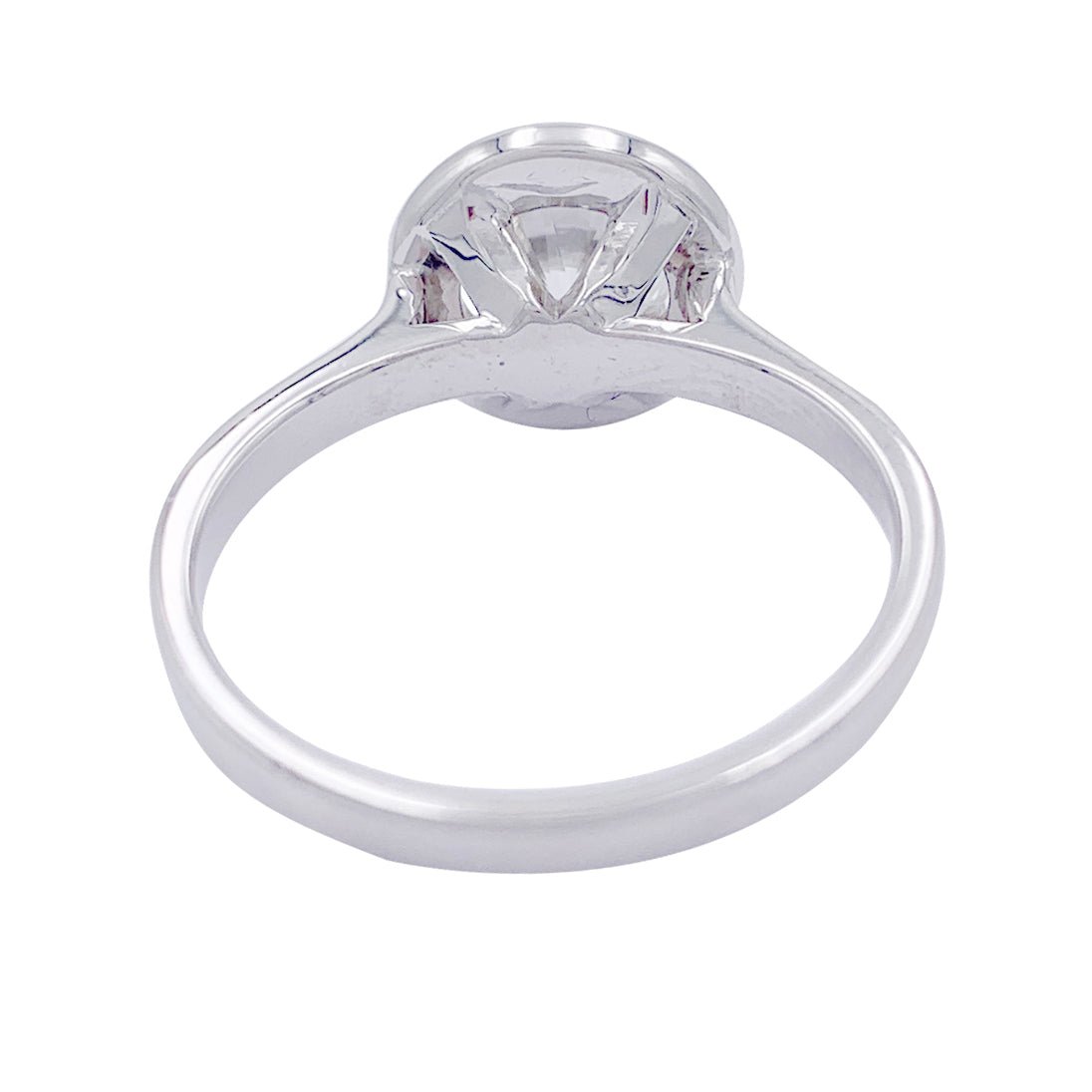 Bague solitaire diamant, or blanc - Castafiore