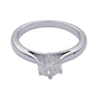 Bague solitaire en or blanc, diamant 0,73 carat - Castafiore