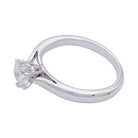 Bague solitaire en or blanc, diamant 0,73 carat - Castafiore