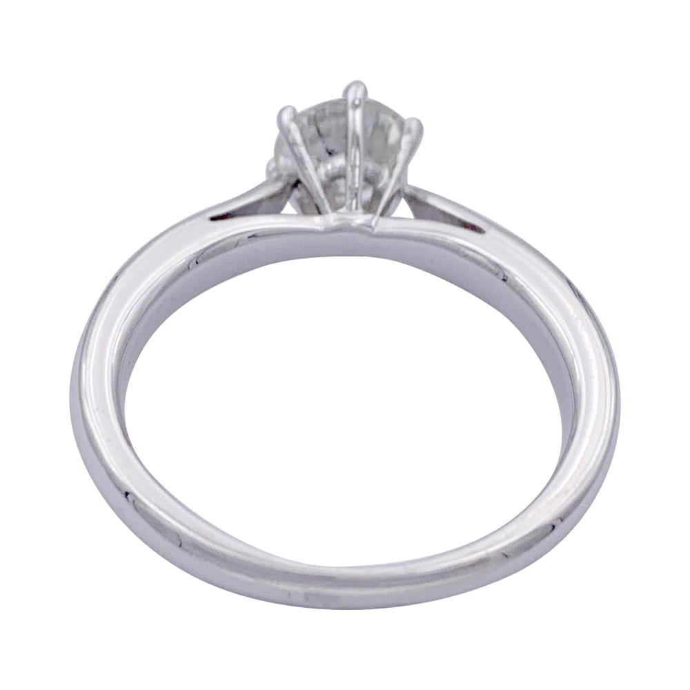 Bague solitaire en or blanc, diamant 0,73 carat - Castafiore