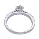 Bague solitaire en or blanc, diamant 0,73 carat - Castafiore