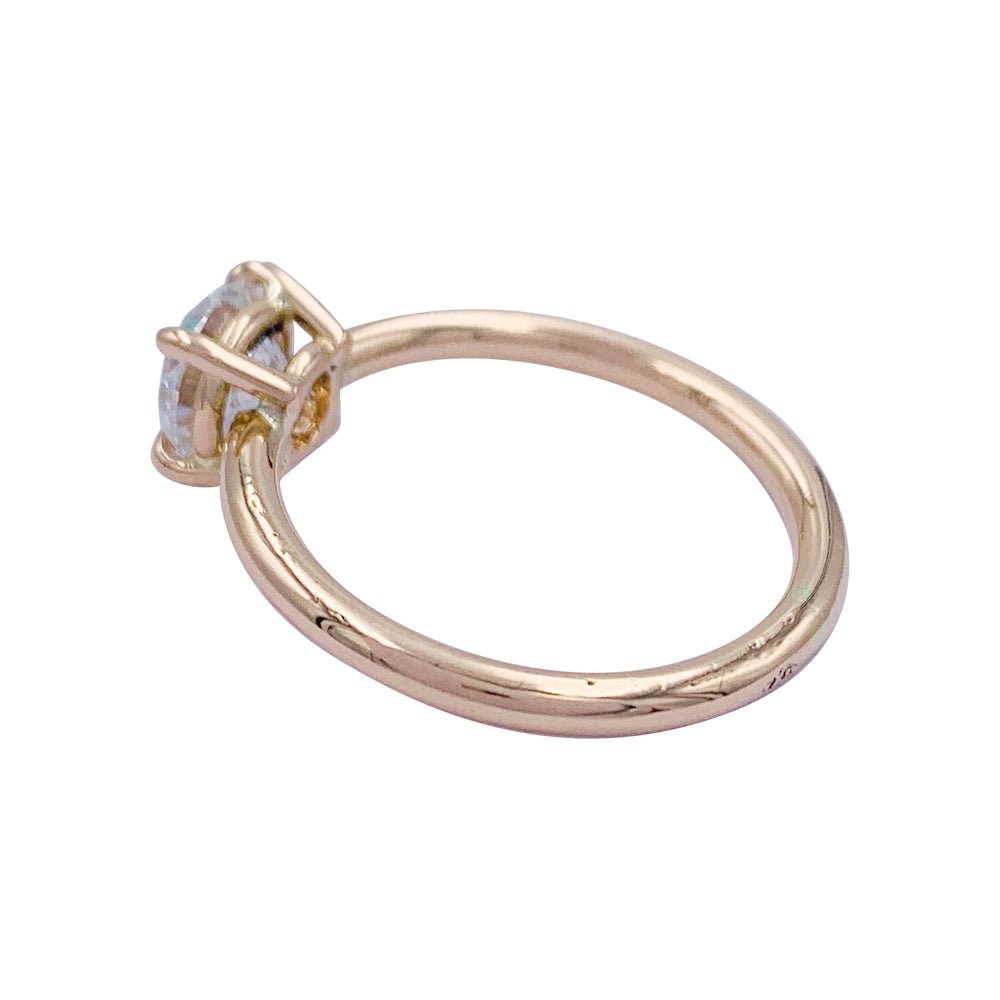 Bague solitaire en or blanc, diamant 1 carat - Castafiore