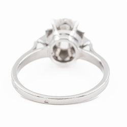Bague Solitaire en or blanc diamant - Castafiore