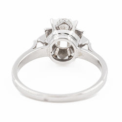 Bague Solitaire en or blanc diamant - Castafiore