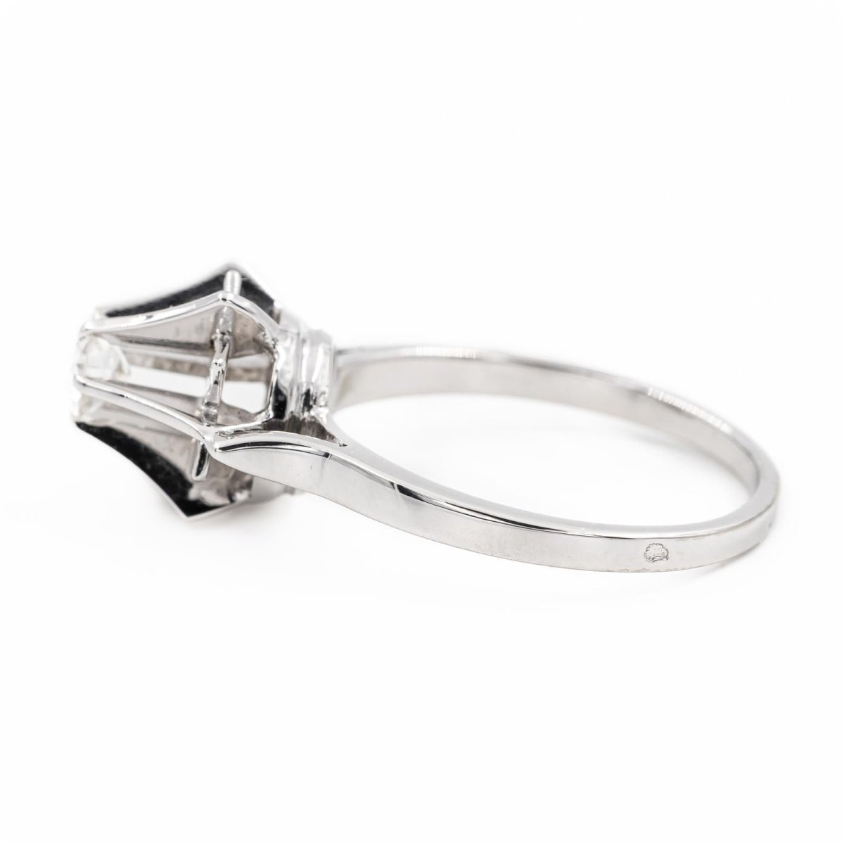 Bague Solitaire en or blanc diamant - Castafiore