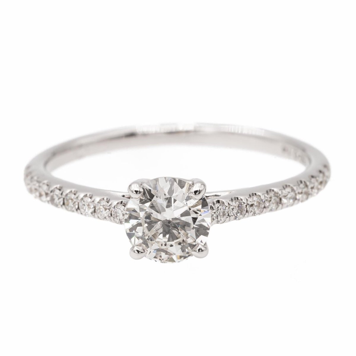 Bague Solitaire en or blanc diamant - Castafiore