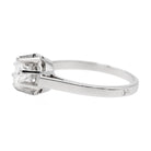 Bague solitaire en or blanc et diamant - Castafiore