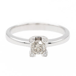 Bague Solitaire en or blanc et diamant - Castafiore