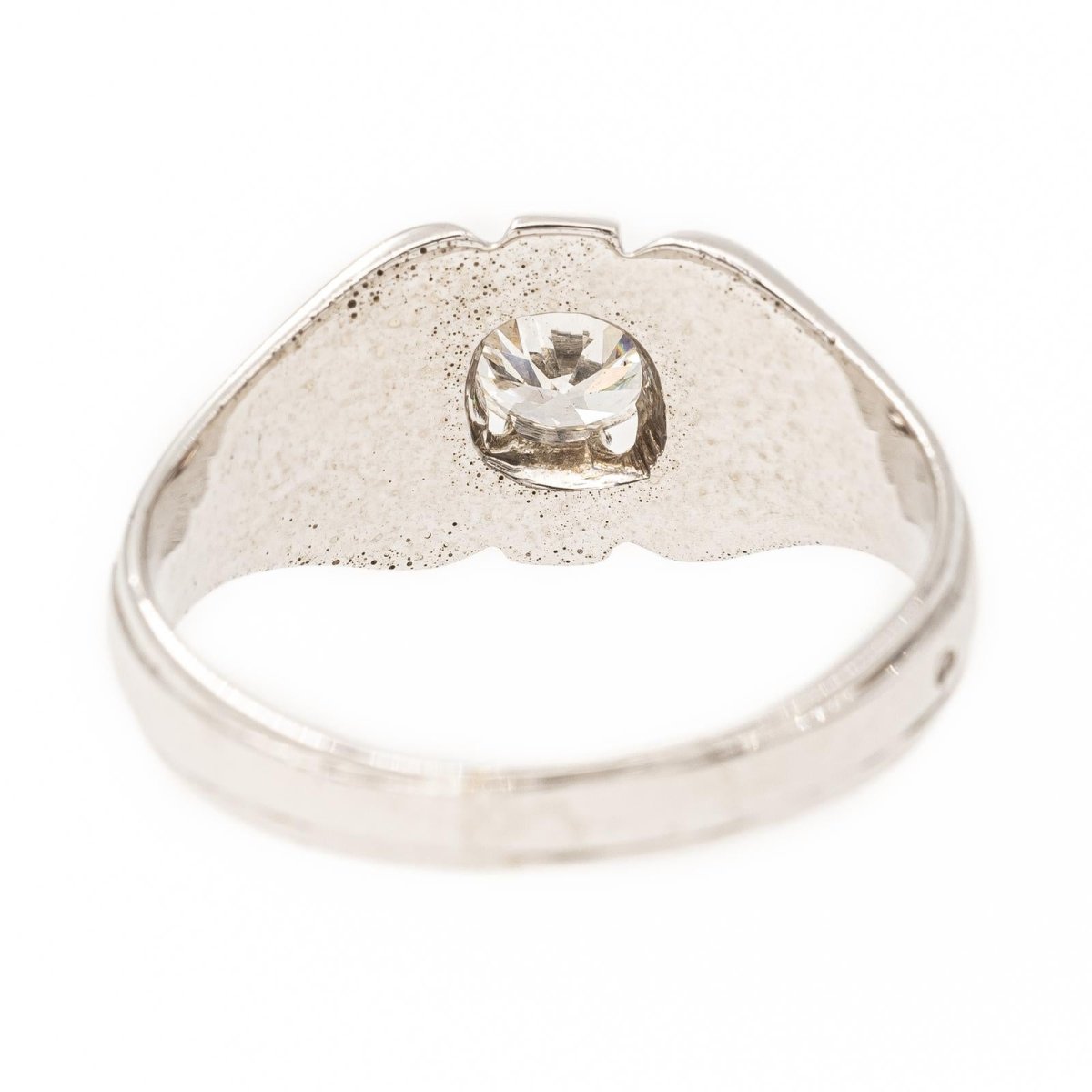 Bague Solitaire en or blanc et diamant - Castafiore