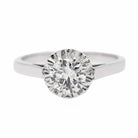 Bague solitaire en or blanc et diamant - Castafiore