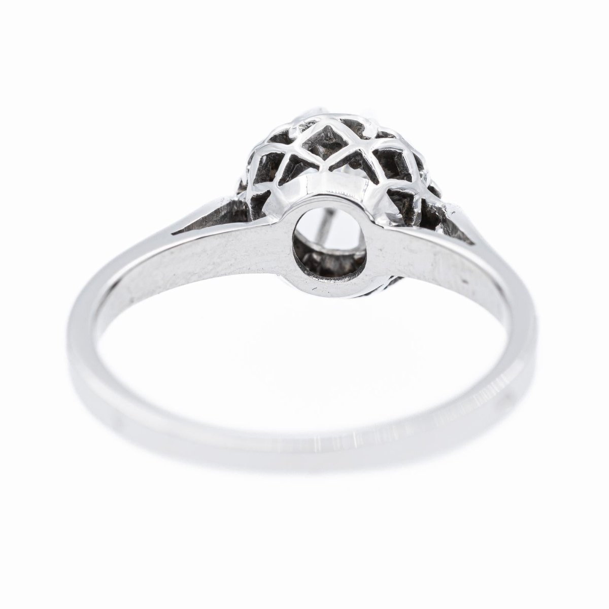 Bague Solitaire en or blanc et diamant - Castafiore