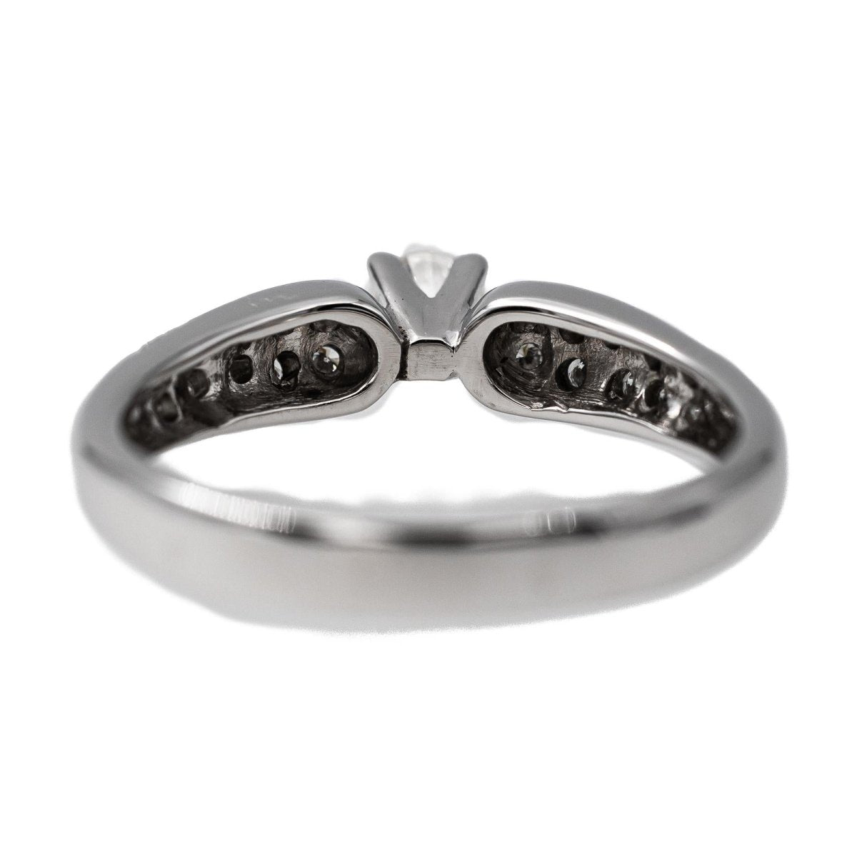 Bague Solitaire en or blanc et diamant - Castafiore