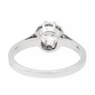 Bague solitaire en or blanc et diamant - Castafiore