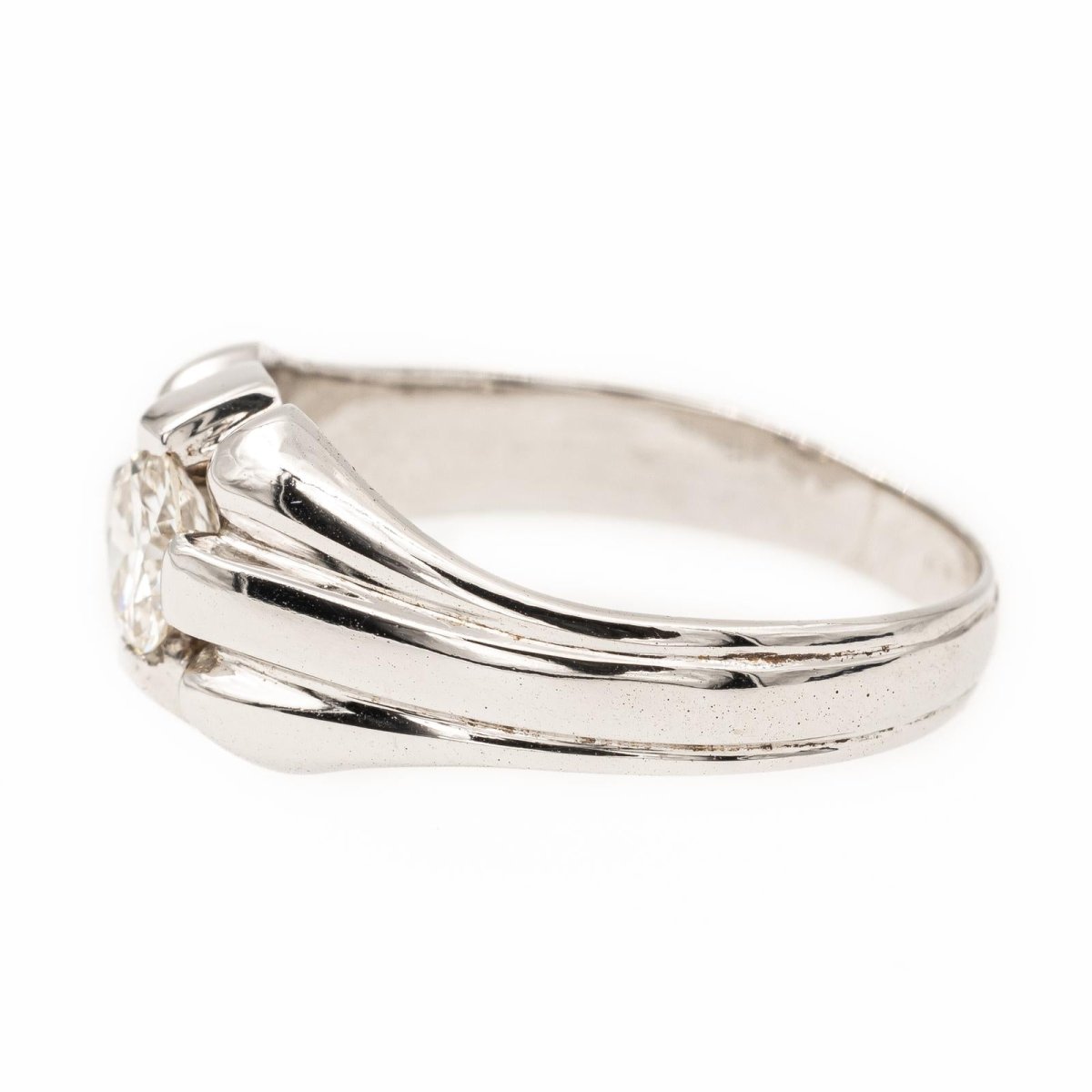 Bague Solitaire en or blanc et diamant - Castafiore