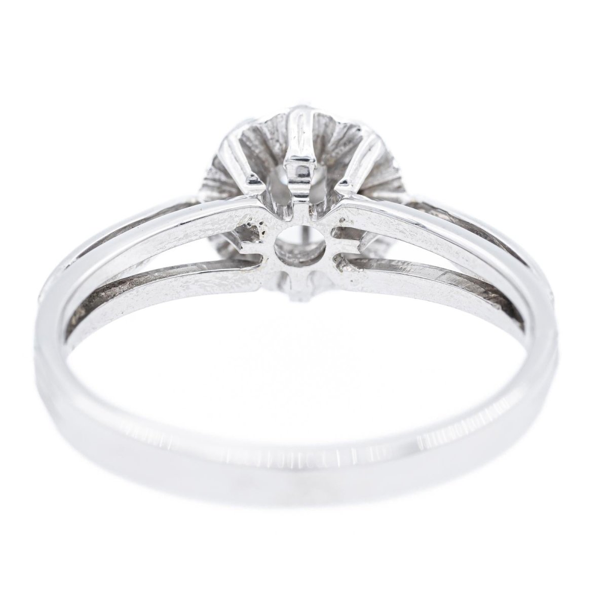 Bague Solitaire en or blanc et diamant - Castafiore