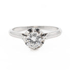 Bague Solitaire en or blanc et diamant - Castafiore