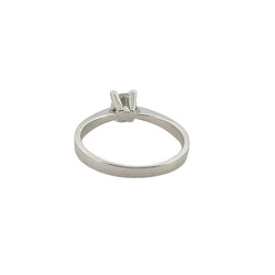 Bague Solitaire en or blanc et diamant - Castafiore