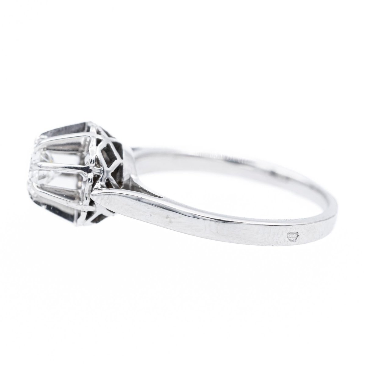 Bague Solitaire en or blanc et diamant - Castafiore