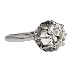 Bague Solitaire en or blanc et diamant - Castafiore