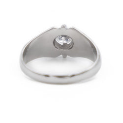 Bague Solitaire en or blanc et diamants - Castafiore