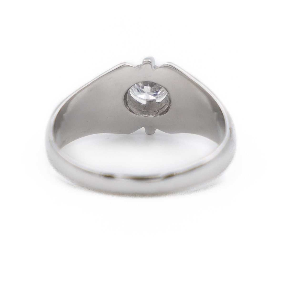 Bague Solitaire en or blanc et diamants - Castafiore