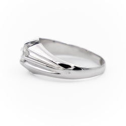 Bague Solitaire en or blanc et diamants - Castafiore