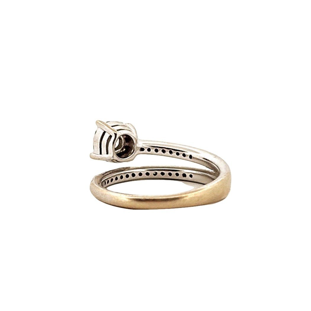 Bague Solitaire en or blanc et diamants - Castafiore