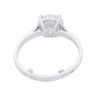 Bague solitaire en or blanc, platine et diamant - Castafiore