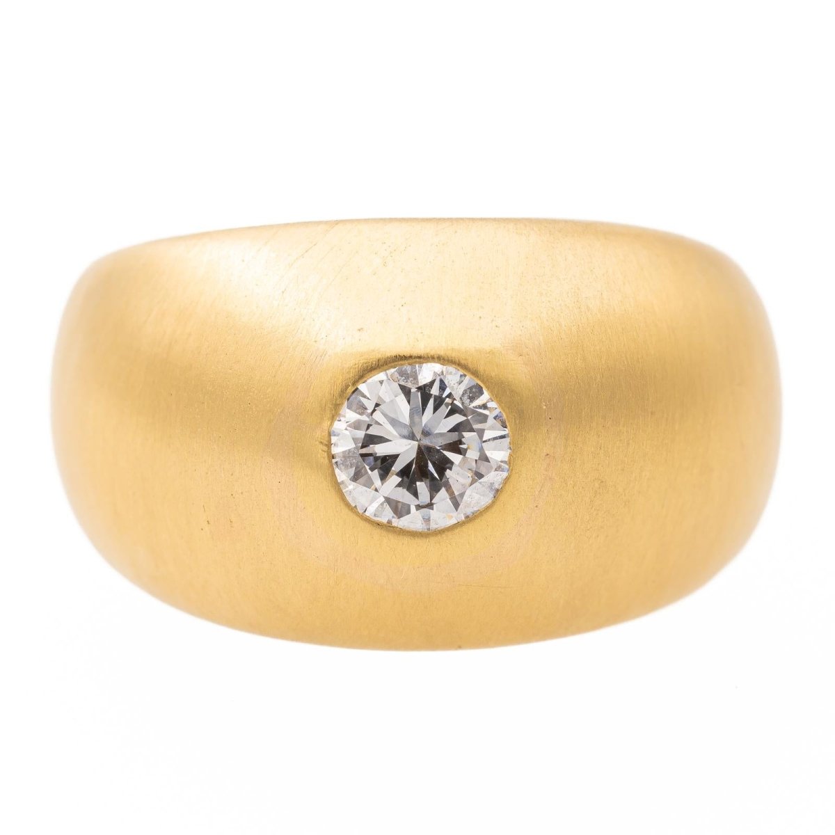 Bague Solitaire en or jaune et diamant - Castafiore