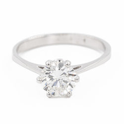 Bague Solitaire en platine et diamant - Castafiore