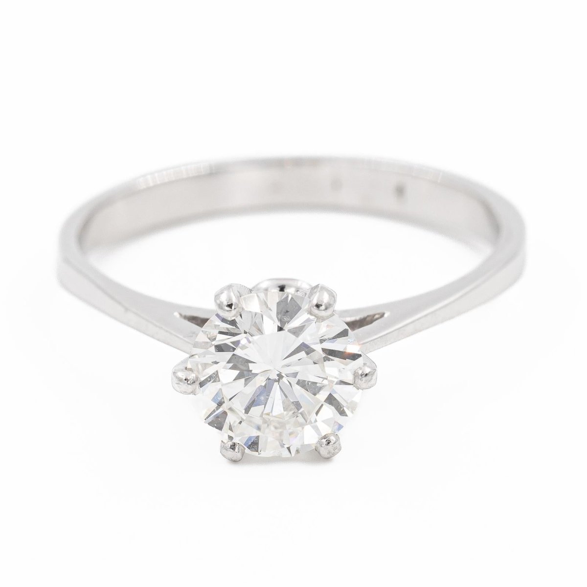 Bague Solitaire en platine et diamant - Castafiore