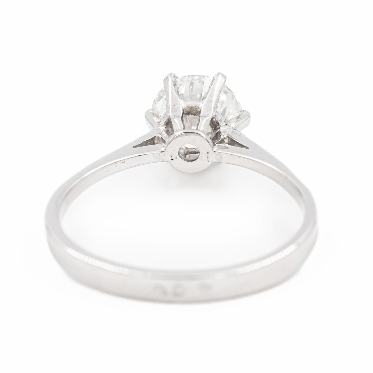 Bague Solitaire en platine et diamant - Castafiore