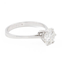 Bague Solitaire en platine et diamant - Castafiore