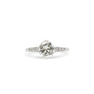 Bague Solitaire en platine et diamant - Castafiore