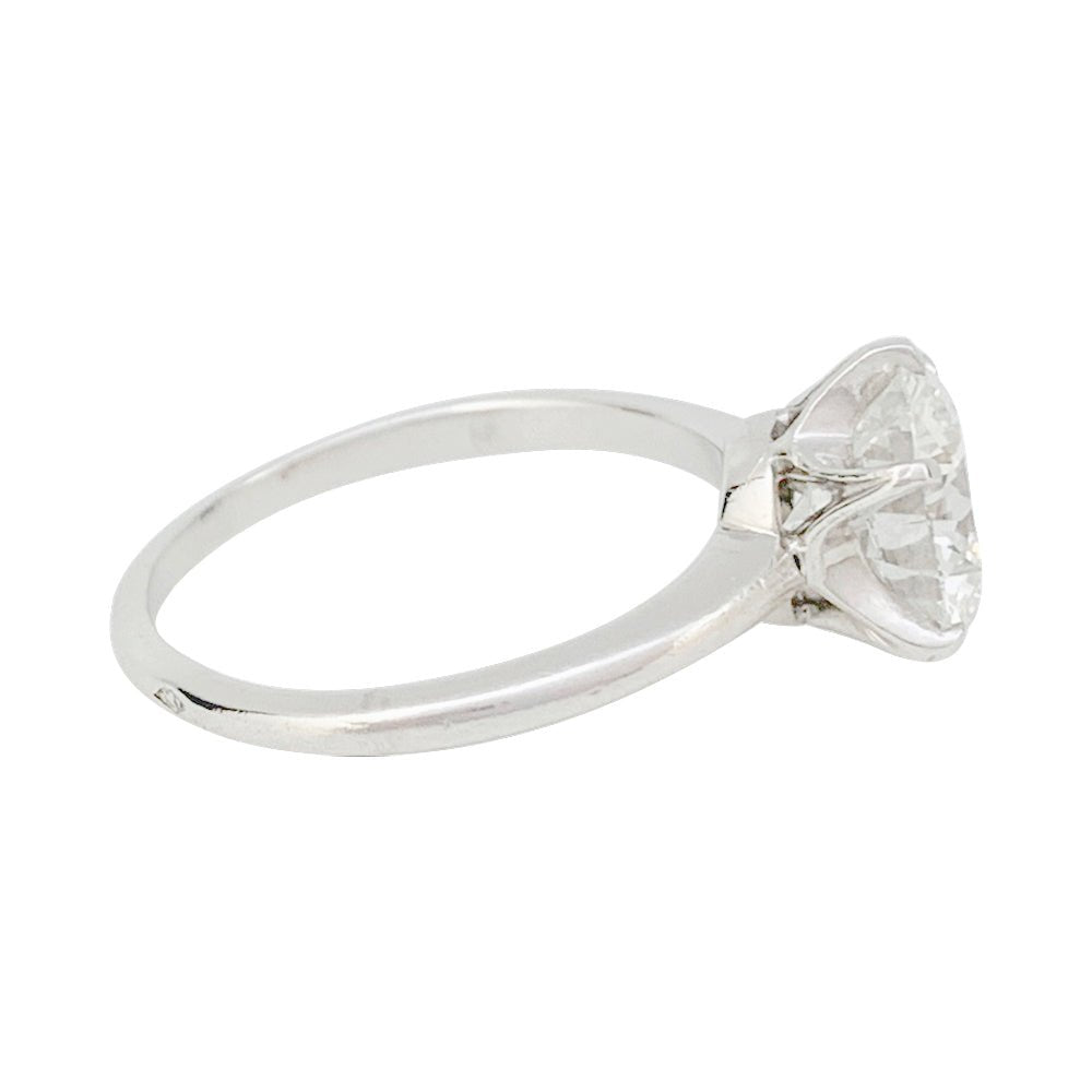Bague Solitaire en platine et diamant - Castafiore