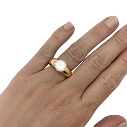 Bague solitaire MAUBOUSSIN, diamant 2,61 carats F - VS2 - Castafiore