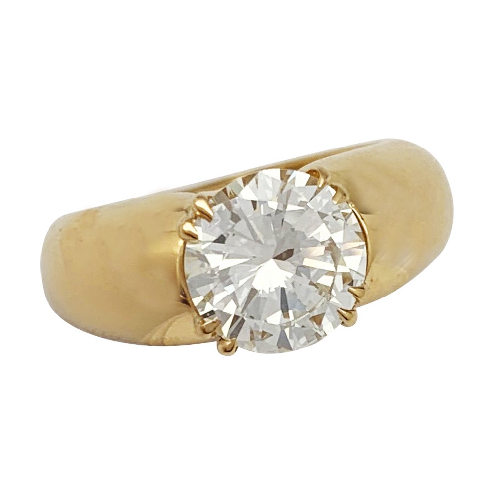Bague solitaire MAUBOUSSIN, diamant 2,61 carats F - VS2 - Castafiore