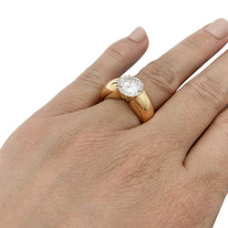 Bague solitaire MAUBOUSSIN, diamant 2,61 carats F - VS2 - Castafiore