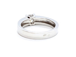 Bague Solitaire Or blanc Diamant - Castafiore