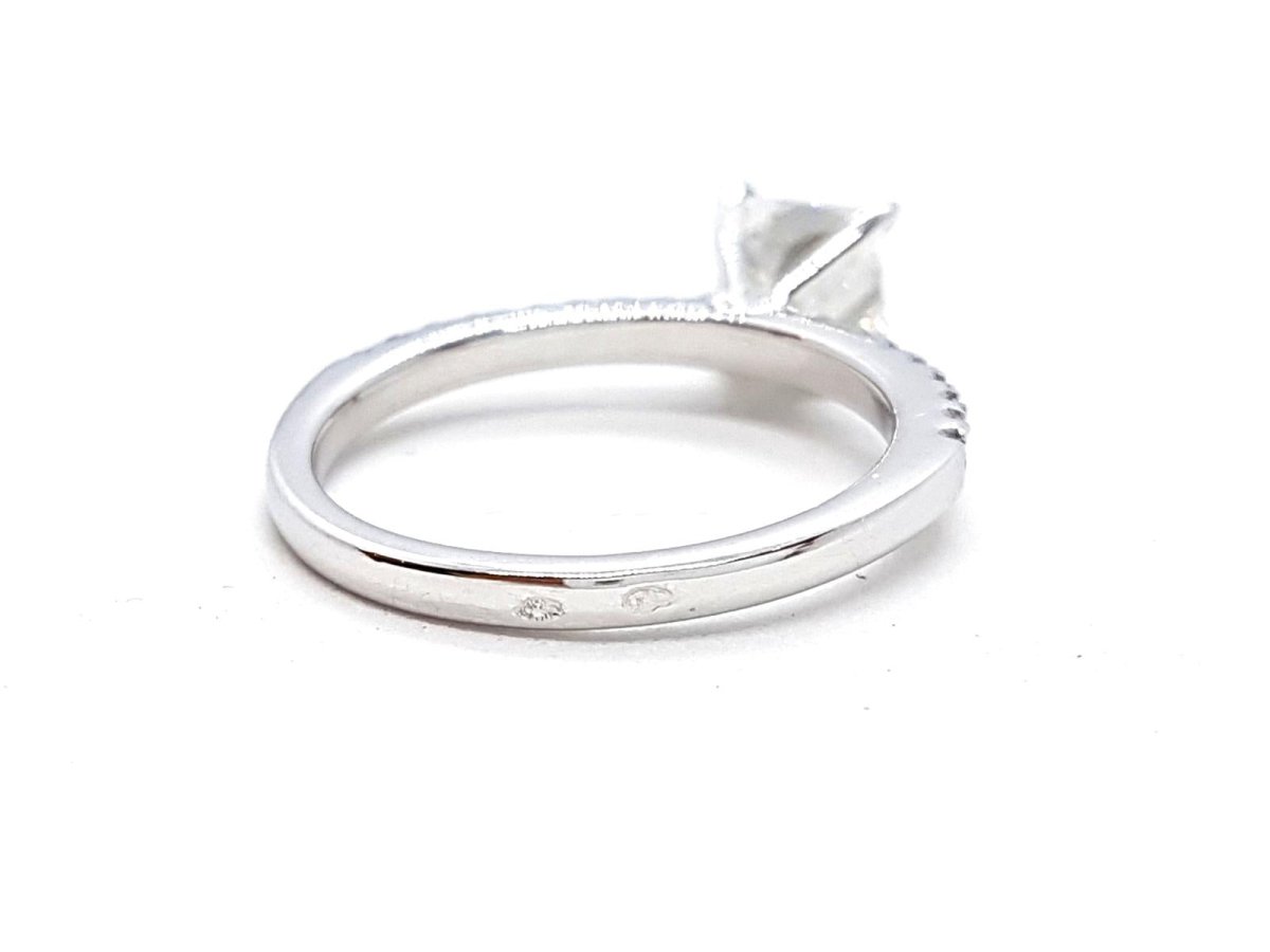 Bague Solitaire Or blanc Diamant - Castafiore