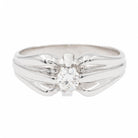 Bague Solitaire Or blanc Diamant - Castafiore