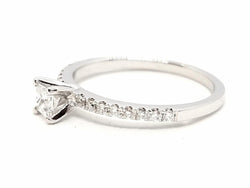 Bague Solitaire Or blanc Diamant - Castafiore