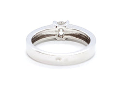 Bague Solitaire Or blanc Diamant - Castafiore