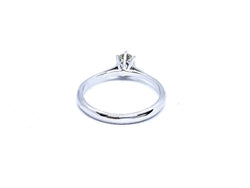 Bague Solitaire Or blanc Diamant - Castafiore