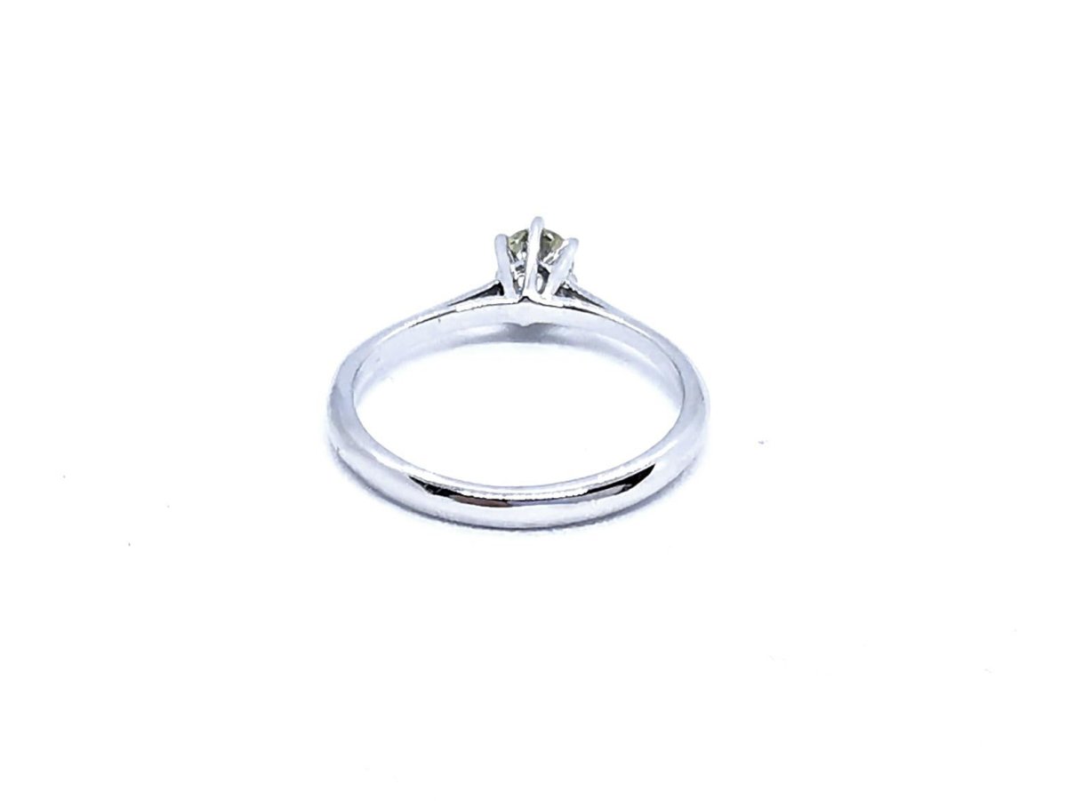 Bague Solitaire Or blanc Diamant - Castafiore