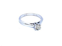Bague Solitaire Or blanc Diamant - Castafiore