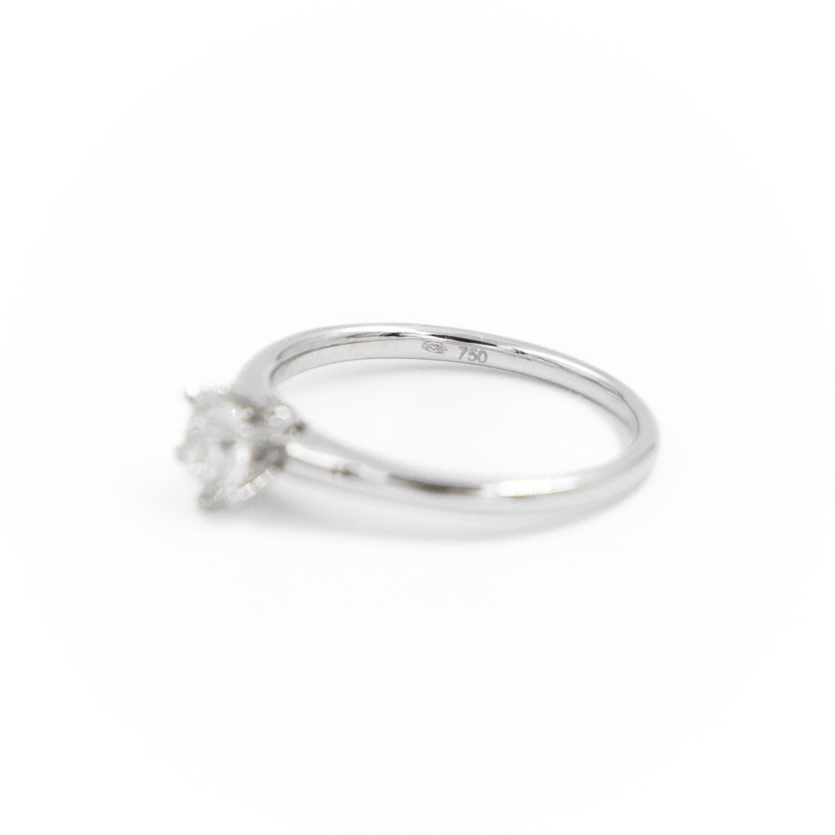 Bague Solitaire Or blanc Diamant - Castafiore