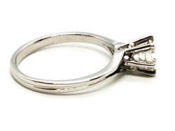 Bague Solitaire Or blanc Diamant - Castafiore