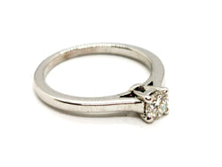 Bague Solitaire Or blanc Diamant - Castafiore