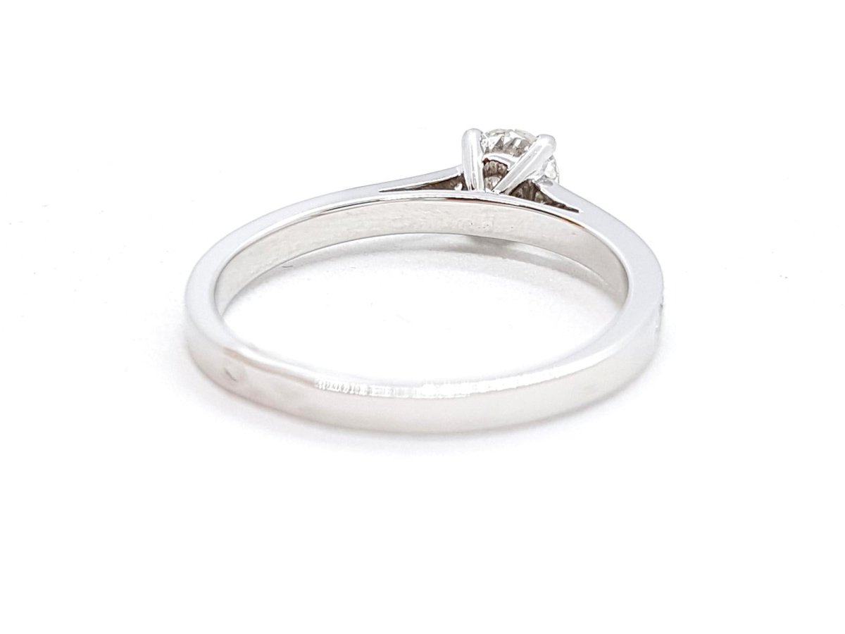 Bague Solitaire Or blanc Diamant - Castafiore